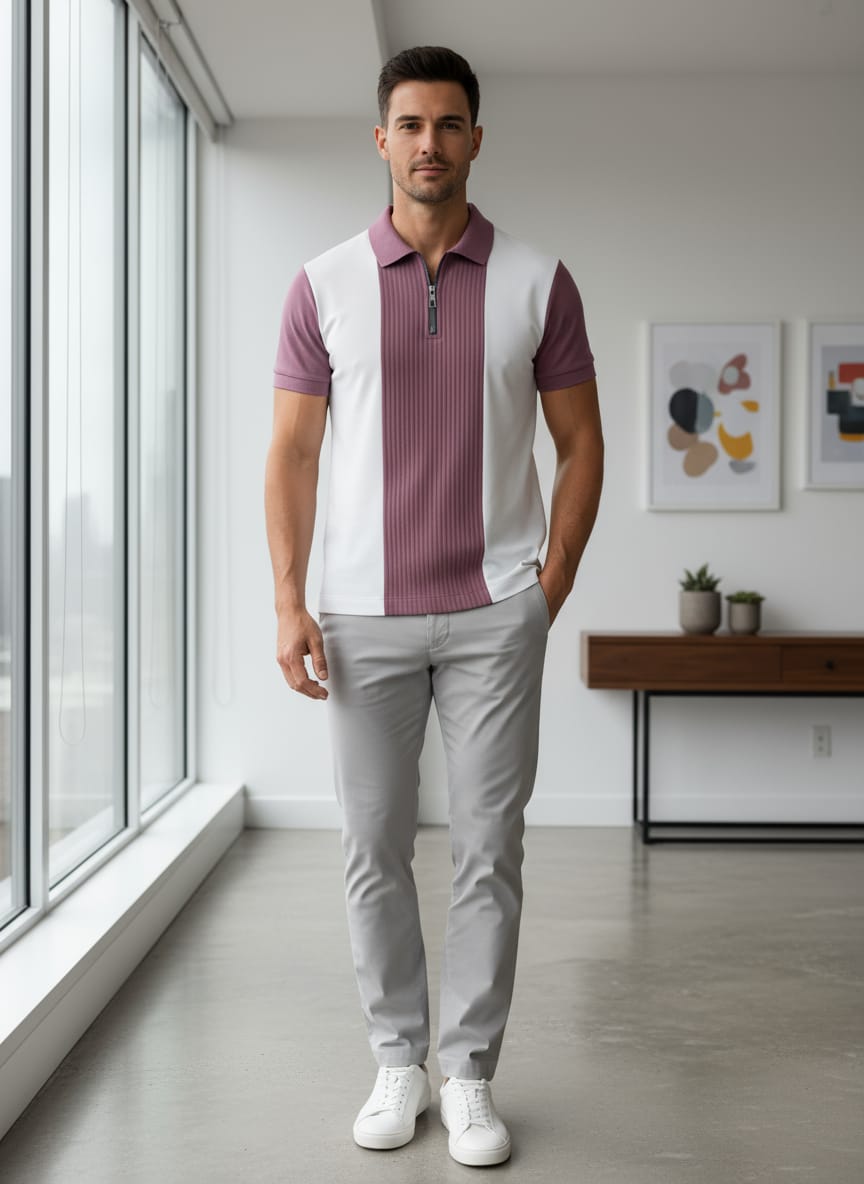 D&G Men Polo Half Sleeves Tshirt B1