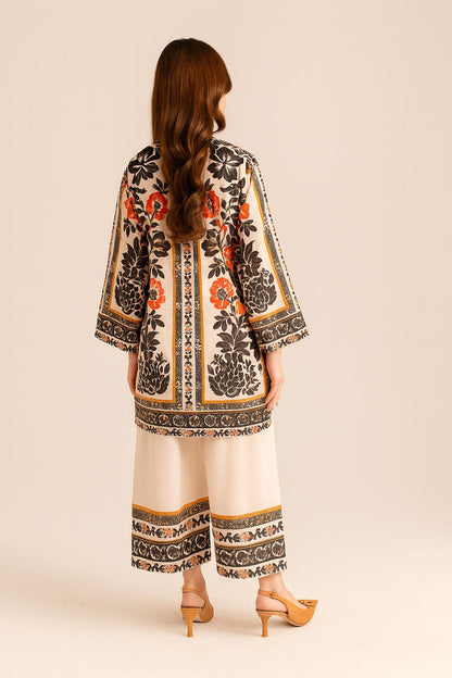 Premium Fusion Ethnic Women's multi color Co-ord set.