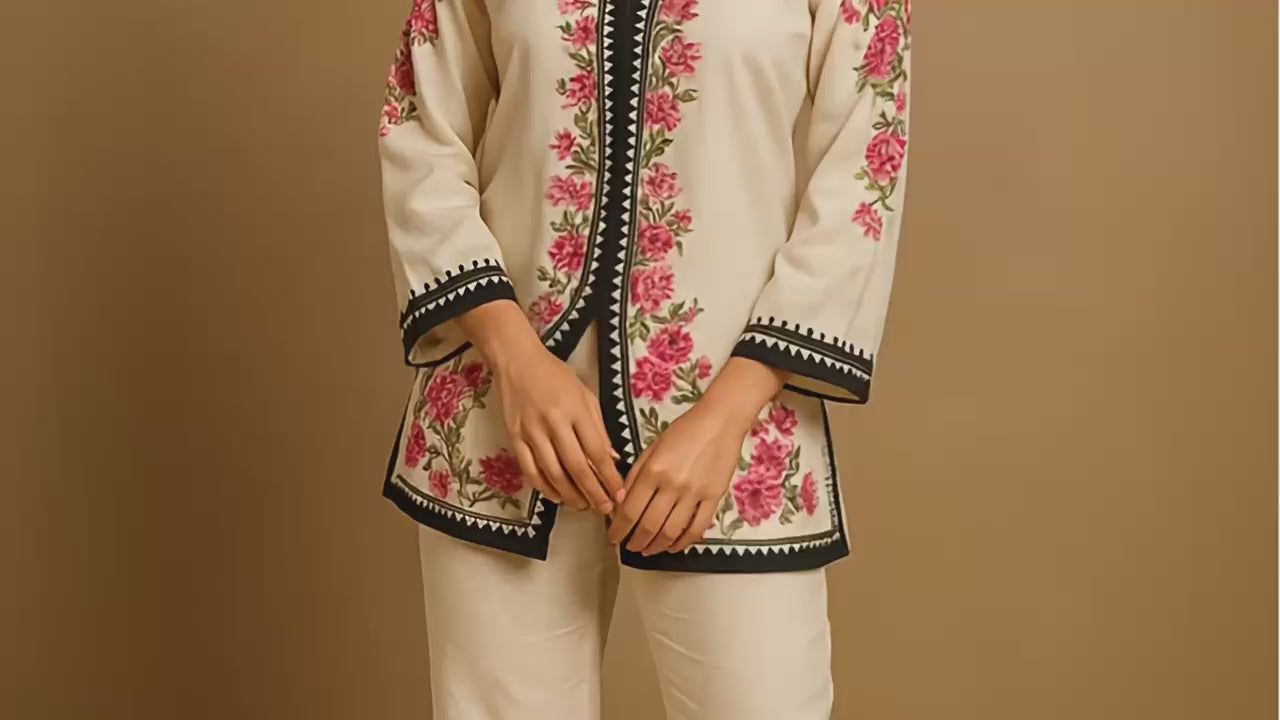Premium Fusion Ethnic Women's multi color Co-ord set.